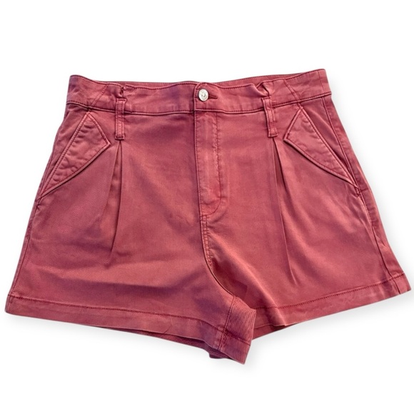 Paige Women’s Brooklyn Clay Sunset Vintage Denim Cut Off Shorts Size 30 - Picture 2 of 12